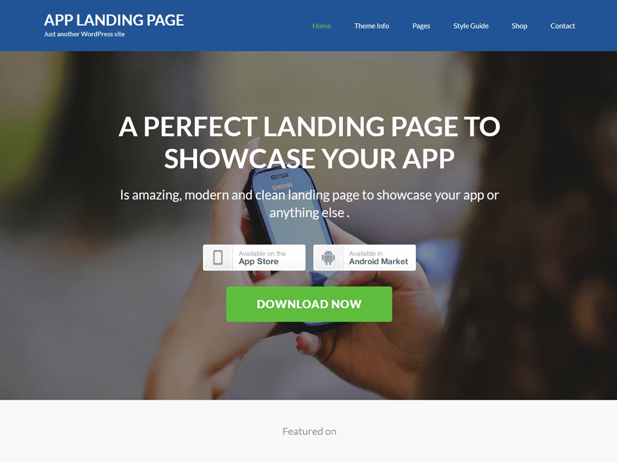 دانلود قالب های وردپرسی 6 App Landing Page