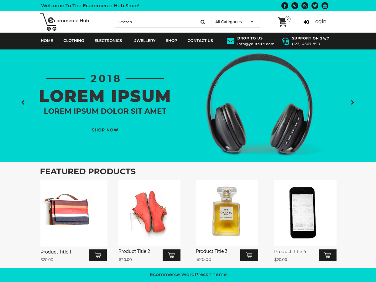 دانلود قالب های وردپرسی 13 Ecommerce Hub