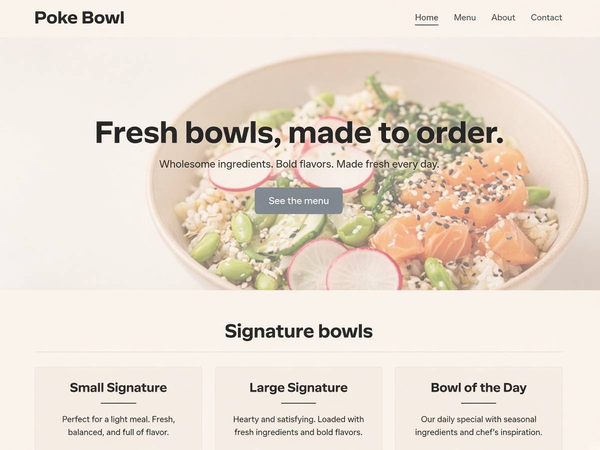 دانلود قالب های وردپرسی 12 Poke Bowl