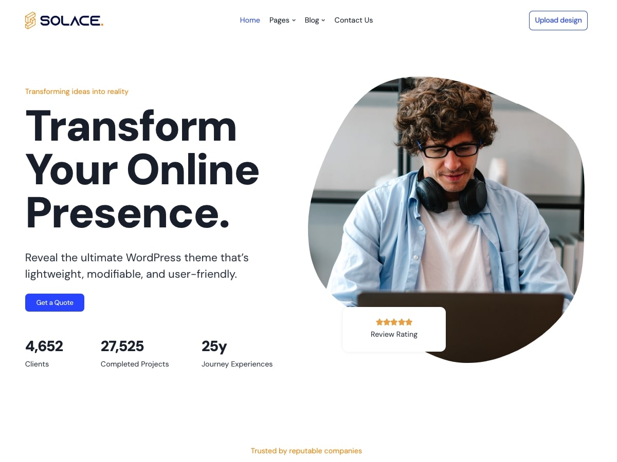 دانلود قالب های وردپرسی 12 Solace